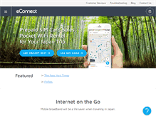 Tablet Screenshot of econnectjapan.com